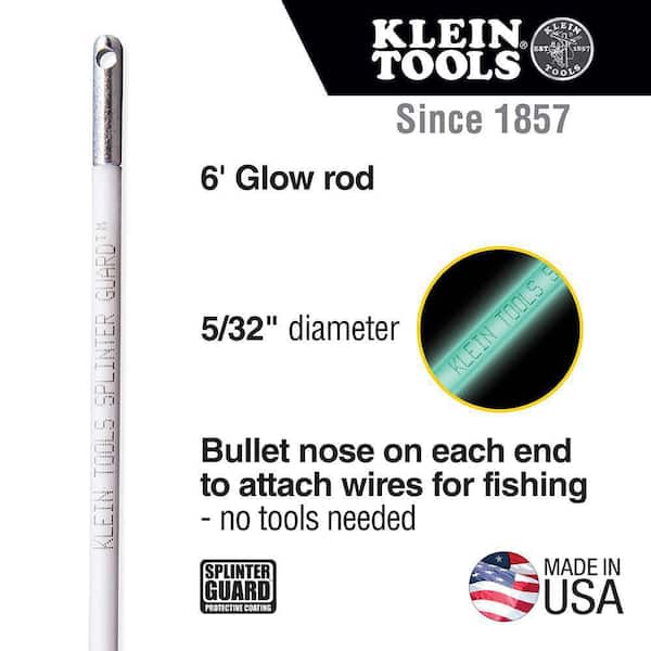 Klein Tools Hi-Flex Glow Rod w/Splinter Guard Coating, 6-Foot