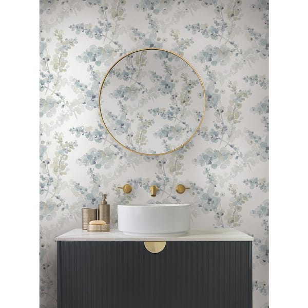 Blue Blossom Fling Peel and Stick Wallpaper