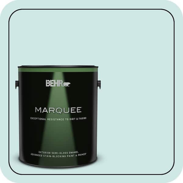 BEHR MARQUEE 1 gal. Home Decorators Collection #HDC-WR14-5 Icicle Mint Semi-Gloss Enamel Exterior Paint & Primer