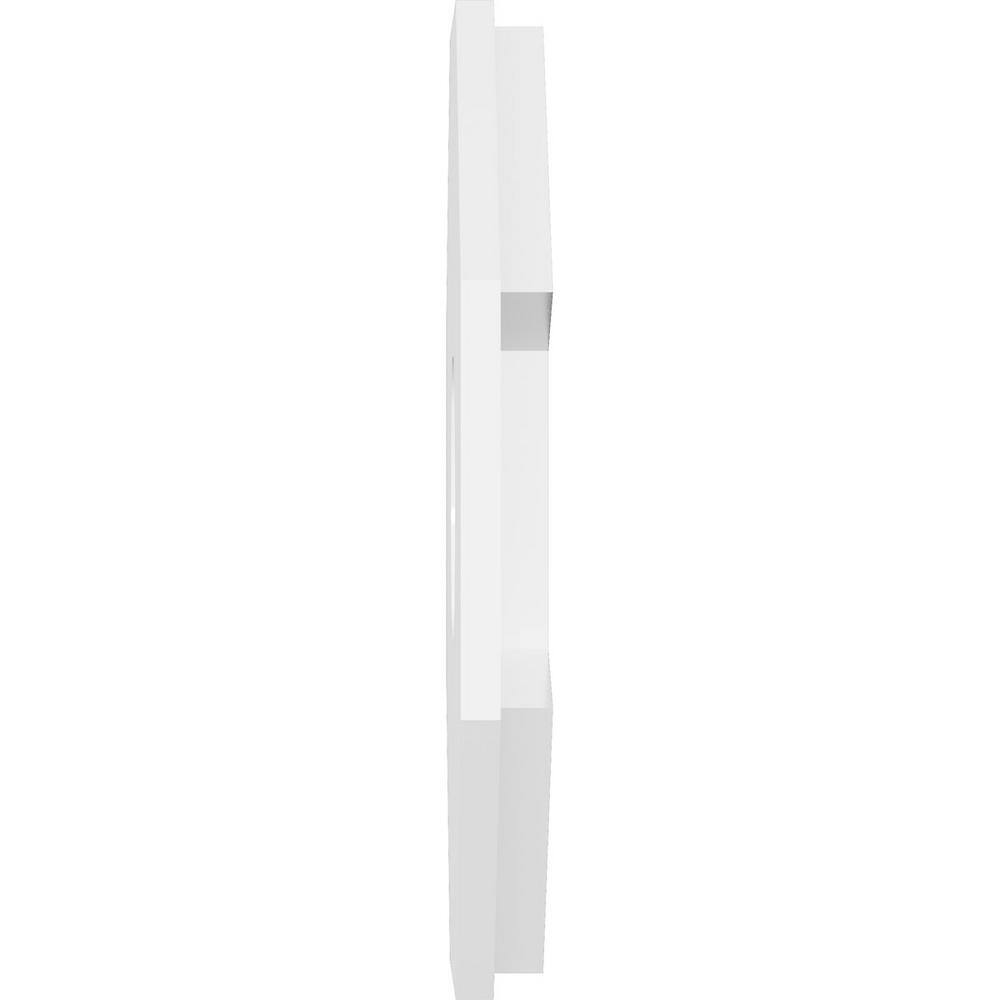 10" White PVC Contemporary Two-Piece Ceiling Medallion