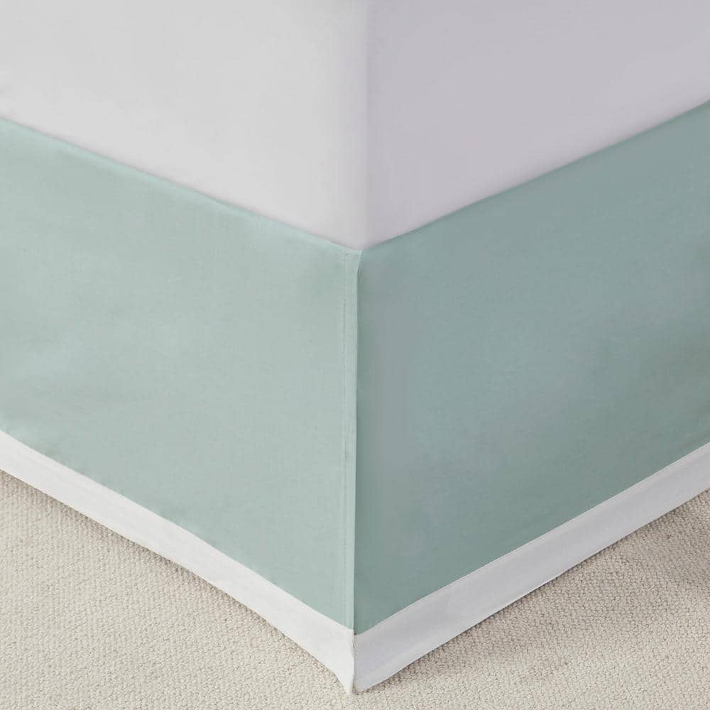 Aqua and White Cotton Nautical Queen Comforter Set