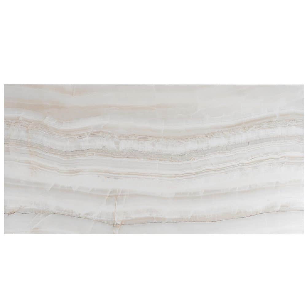 Splendor 24x48 in. Ivory White Honed Porcelain Veincut Large Tile (15.5 sq ft/case, 2-Pack) price history on PriceWatchPro