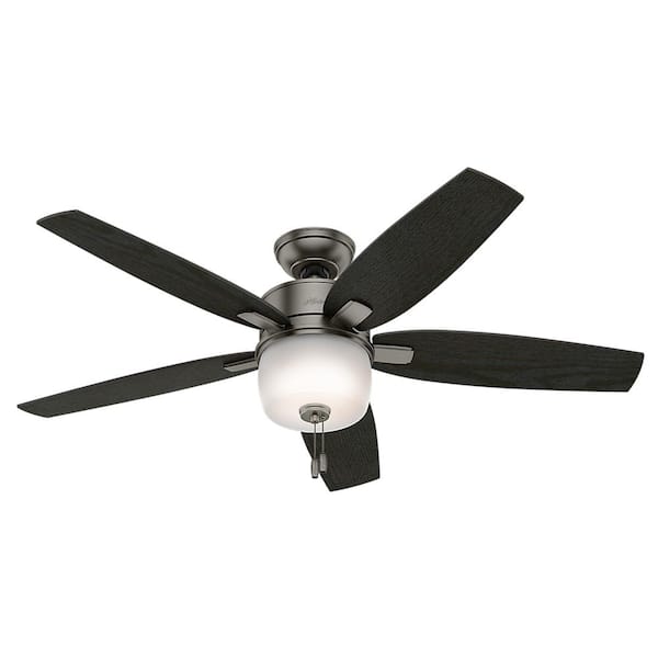 Hunter Calero 52 in. Indoor Brushed Slate Ceiling Fan with Light Kit