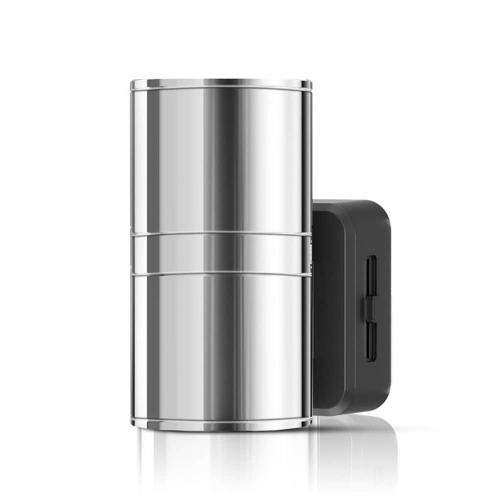 Silver Metal Plug-In Night Light, Dimmable 3000K with Light Sensor for Bedroom, Hallway price history on PriceWatchPro