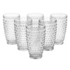 MARTHA STEWART Martha Stewart 6-Piece 14.3 fl. oz. Hobnail Handmade Glass Tumbler Set in Clear 985116867M