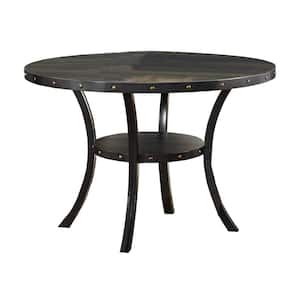 Modern Style 48 in. Black Wood 4 Legs Dining Table (Seats 4)