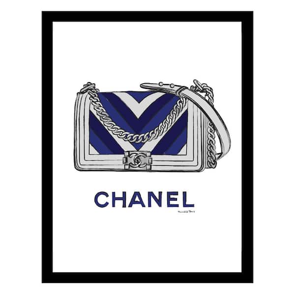 VENICE BEACH Collections Designer Handbag by Fairchild Paris 1-Piece Framed Graphic Print Abstract Poster Art Print 18 in. x 14 in.