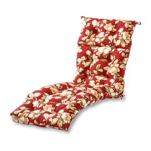 Roma Floral Outdoor Chaise Lounge Cushion