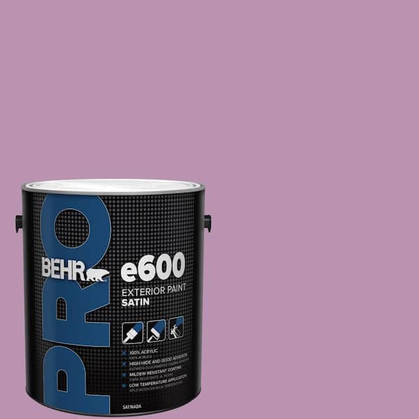 1 gal. #HDC-MD-10 Blooming Lilac Satin Exterior Paint