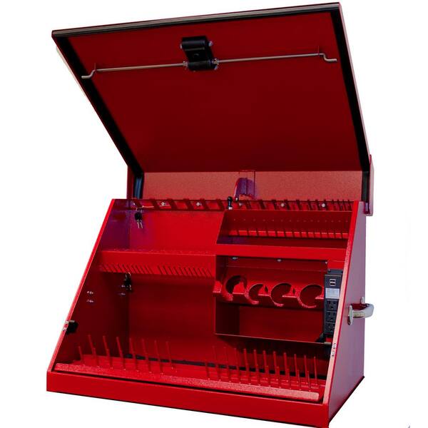 Extreme Tools 30 in. 0-Drawer Portable Workstation Top Chest in Textured Red