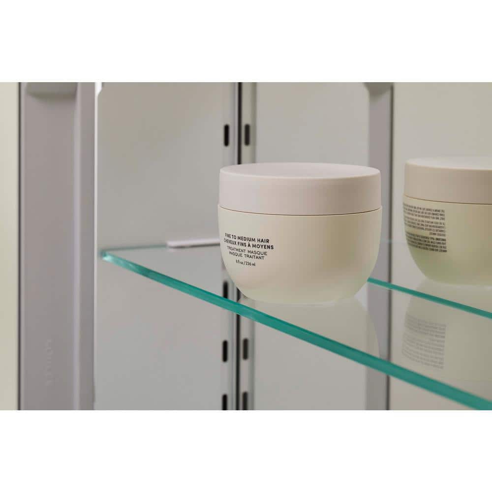 Embark XL Frameless Mirrored Medicine Cabinet with Adjustable Shelves, 25" x 36"