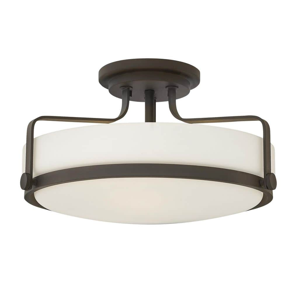 HINKLEY Hinkley Harper Large Semi-Flush Ceiling Light, Oil Rubbed ...