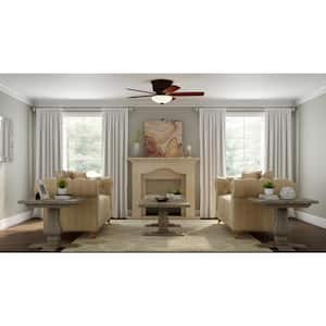 Holly Springs Low Profile 52 in. LED Indoor Oil-Rubbed Bronze Ceiling Fan with Light Kit