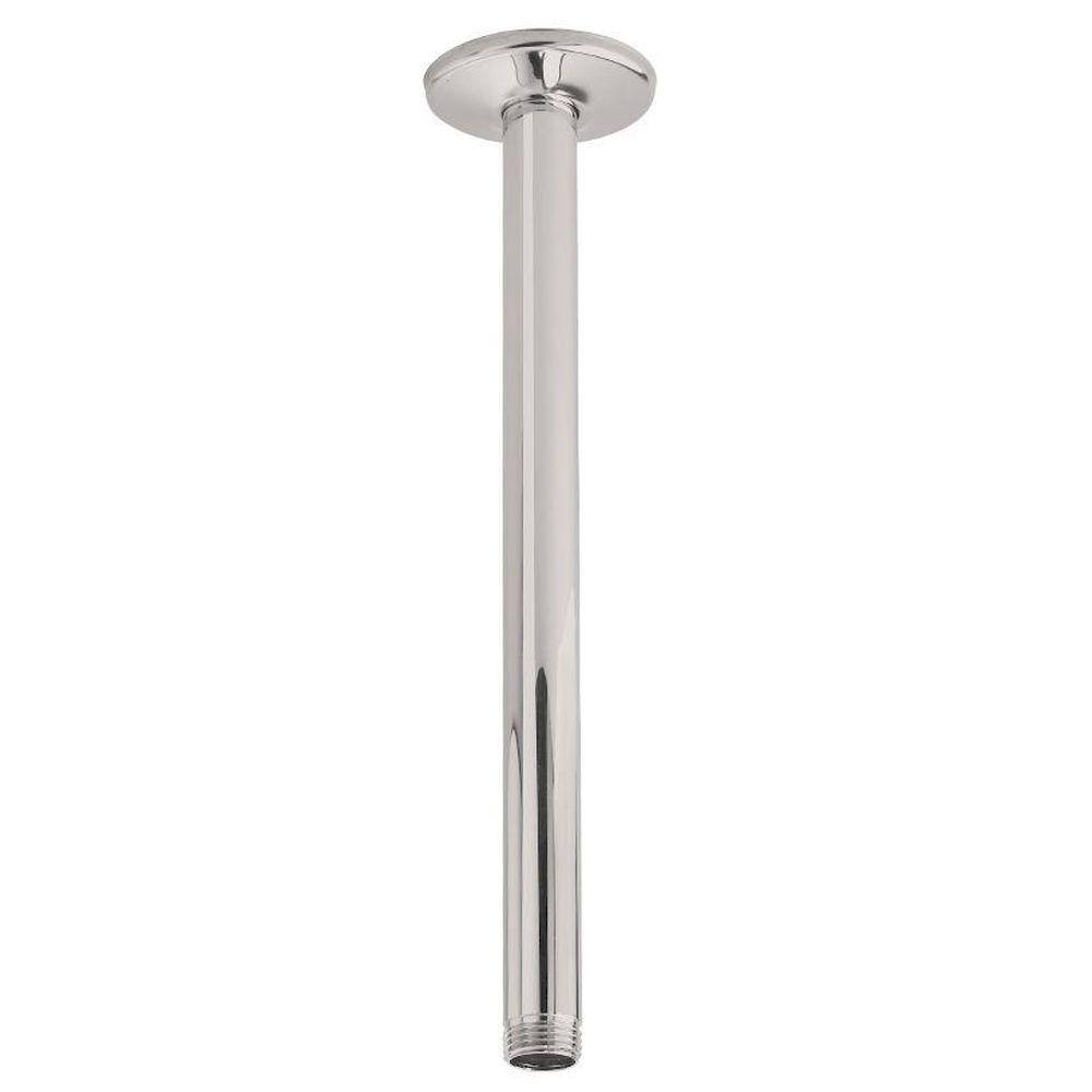 12 in. Ceiling Mount Shower Arm in Brushed Nickel