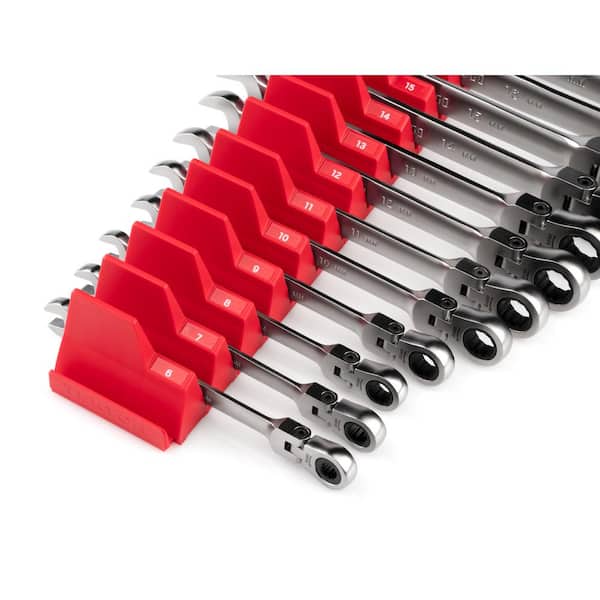 34-Piece Flex Ratcheting Combination Wrench Set