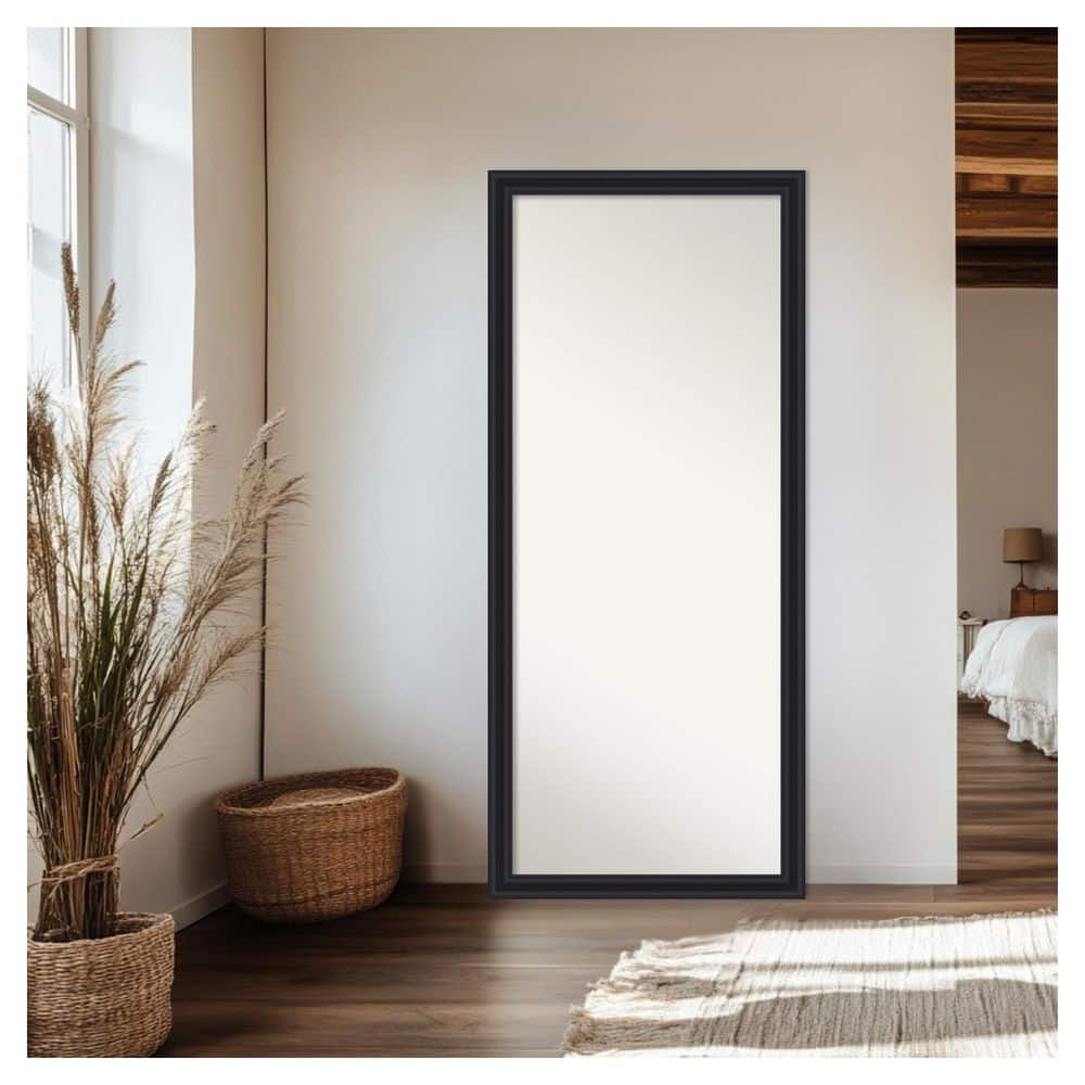 Dalat Black 27.75 in. W x 63.75 in. H Non-Beveled Traditional Rectangle Framed Full Length Floor Leaner Mirror price history on PriceWatchPro