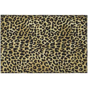 Well Woven Dulcet Leopard Black 5 ft. x 7 ft. Modern Animal Print Area Rug  19535 - The Home Depot