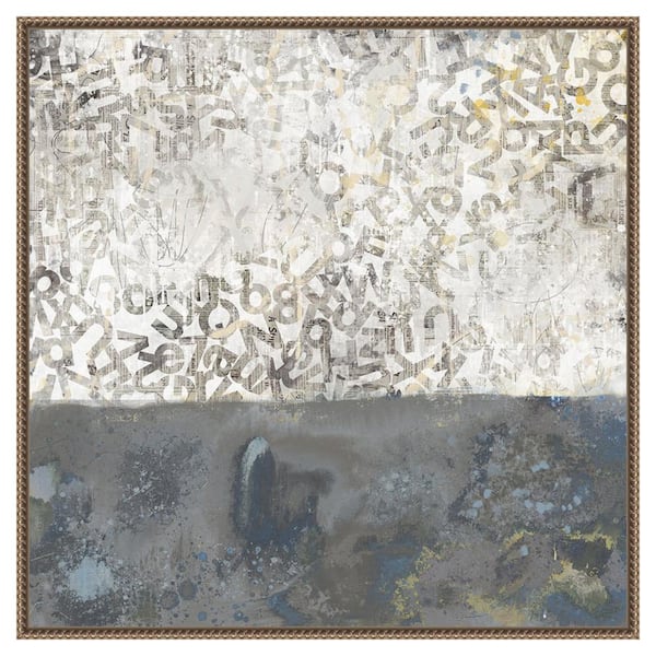 Amanti Art Almost There IV by Laura Gibson 30 in. W x 30 in. H. Canvas Wall Art Print Framed in Bronze