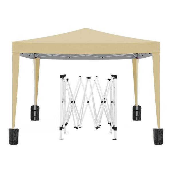 カラピチ　PremiumPeachParty　10 ITOPFOX 10 ft. x 10 ft. Outdoor Beige Pop Up Canopy, Folding