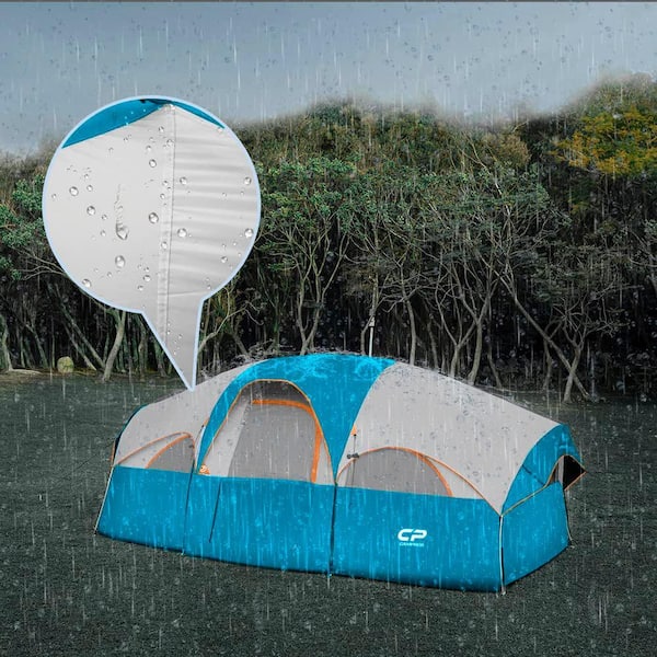 Zeus & Ruta 8-Person Camping Tents, 5 Large Mesh Windows, Double