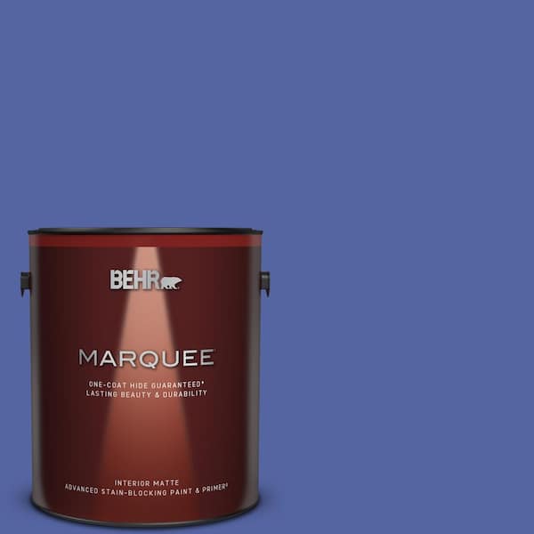 BEHR MARQUEE 1 gal. #T13-9 Electrify Matte Interior Paint & Primer