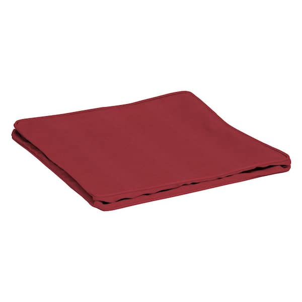 ARDEN SELECTIONS ProFoam 24 in. x 24 in. Outdoor Deep Seat Bottom Cover in Caliente Red