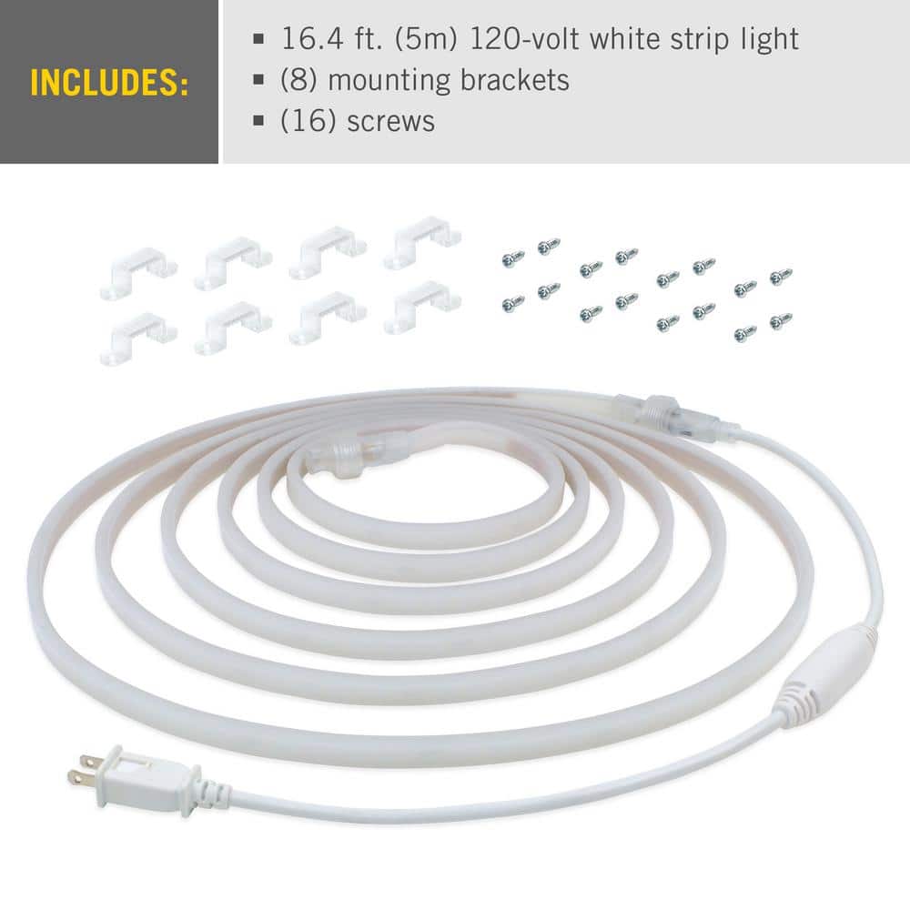 16.4 ft Soft White LED Outdoor Rope Light