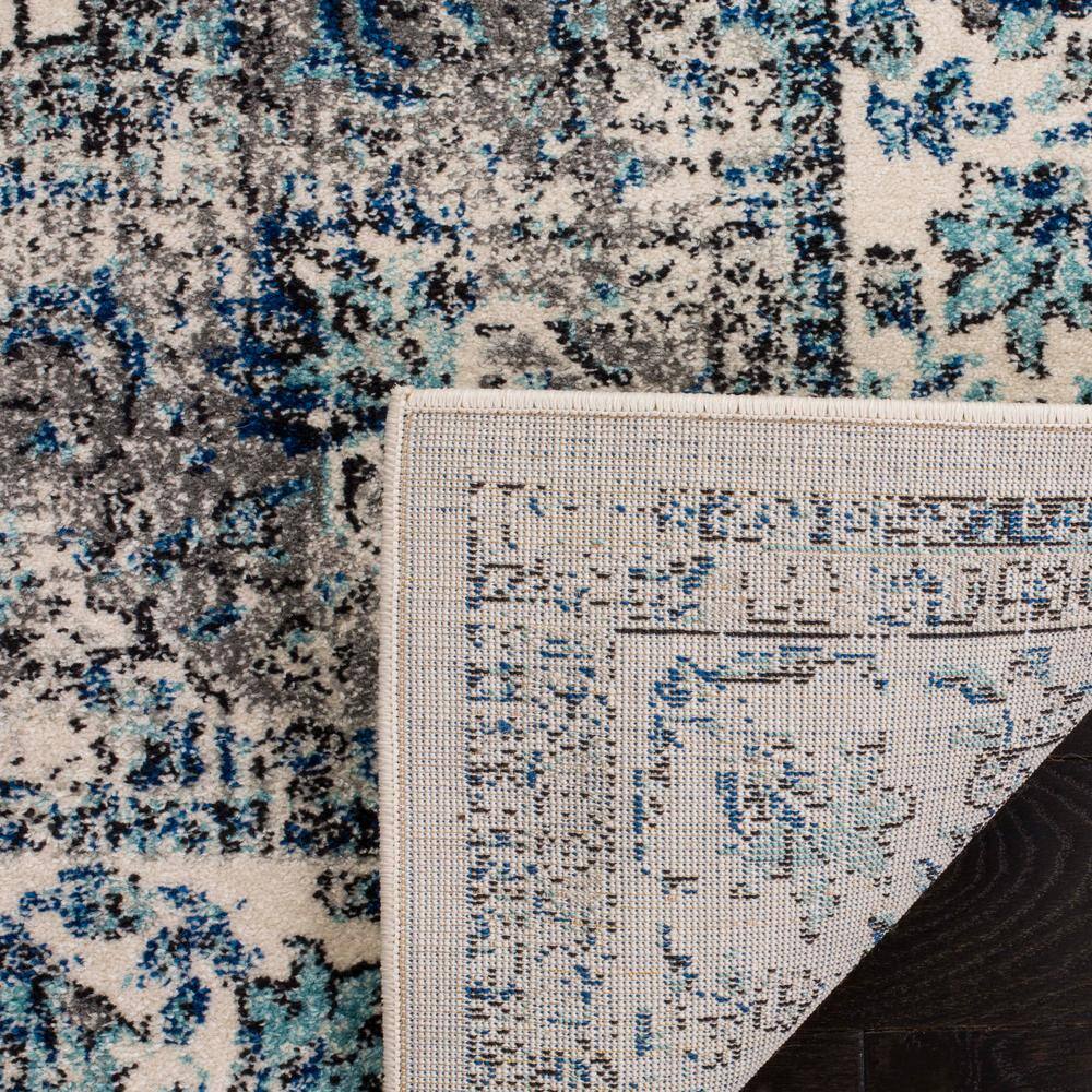 Reversible Hand-Knotted Elegance Runner Rug in Grey/Ivory - 2'2" X 21'