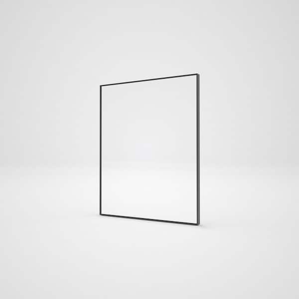 Boosicavelly 24 in. W x 30 in. H Rectangular Aluminum Framed Wall Bathroom Vanity Mirror in Matte Black