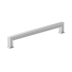 Torcello Collection 12 5/8 in. (320 mm) Beaded Chrome Transitional Rectangular Cabinet Bar Pull