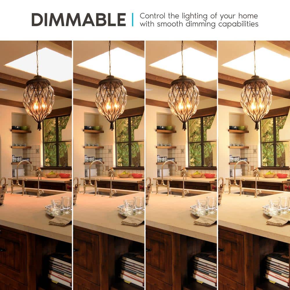 Dimmable Warm White LED Candelabra Light Bulbs, 24-Pack