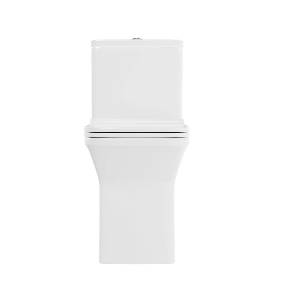 Ace White Ceramic Dual-Flush Elongated One-Piece Toilet