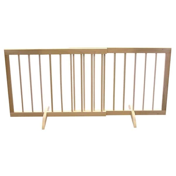 Cardinal Gates 20 in. H x 28 in. to 51.75 in. W x 2 in. D Natural Step Over Gate
