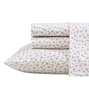Baby Buds 3-Piece Pink Cotton Twin XL Sheet Set