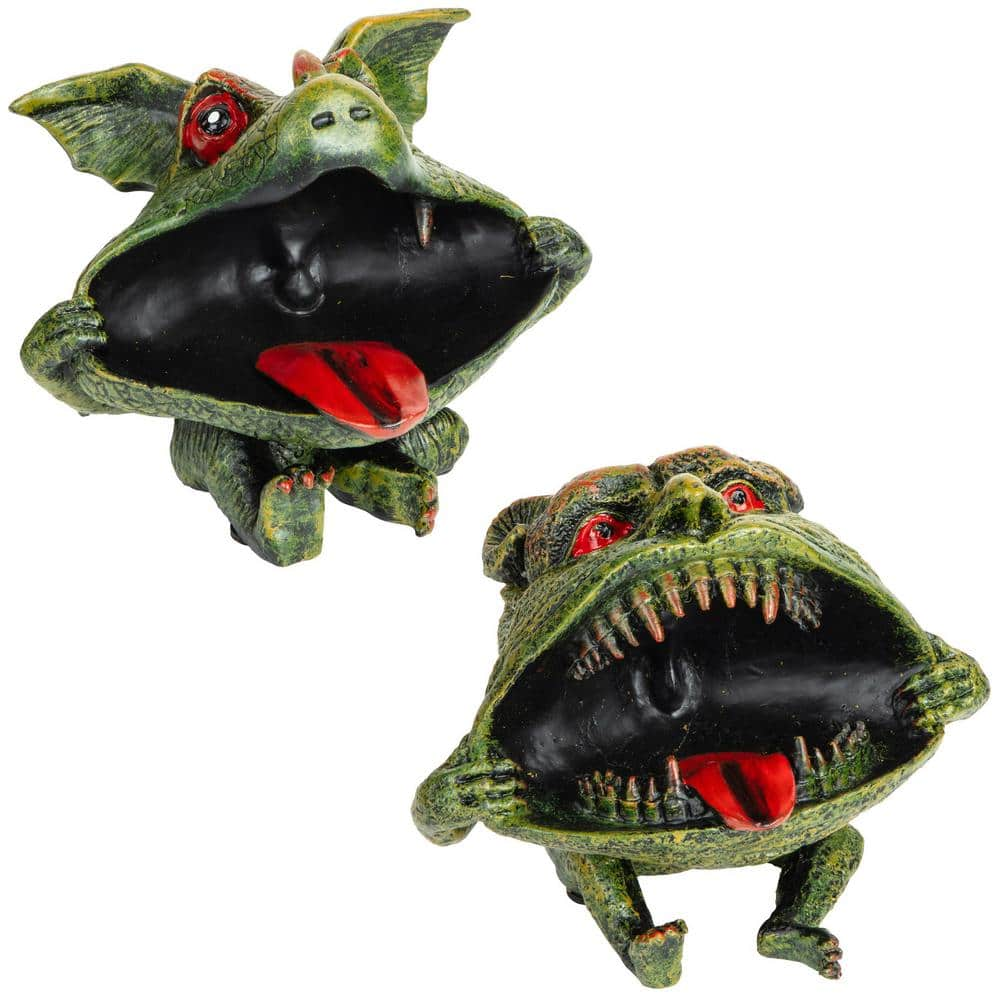 Design Toscano Desktop Gothic Goblins Multi-Color Statues: (Set of 2 ...