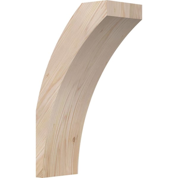 Ekena Millwork 5 1/2"W x 10"D x 18"H Thorton Smooth Knee Brace, Douglas Fir