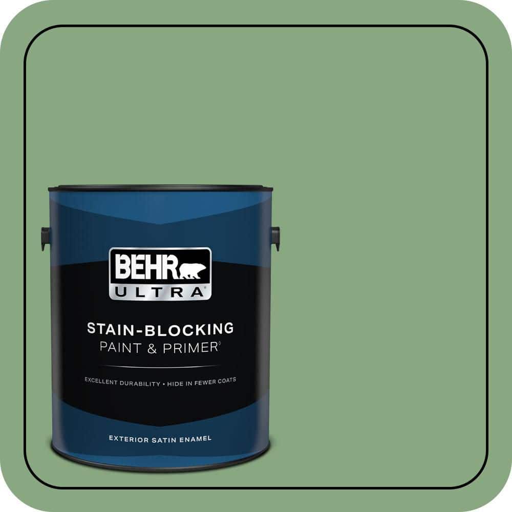 1 gal. #M400-5 Baby Spinach Satin Enamel Exterior Paint & Primer price history on PriceWatchPro