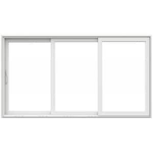 V4500 Multi-Slide 141 in. x 96 in. Left-Hand Low-E White Vinyl 3-Panel Prehung Patio Door