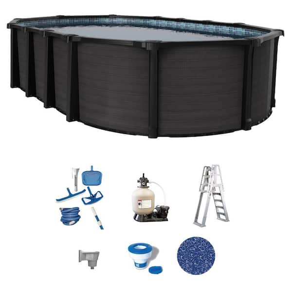 Bimini 15ft. x 30ft. Oval 52 in. deep Above Ground Hard Sided Standard Pool Package
