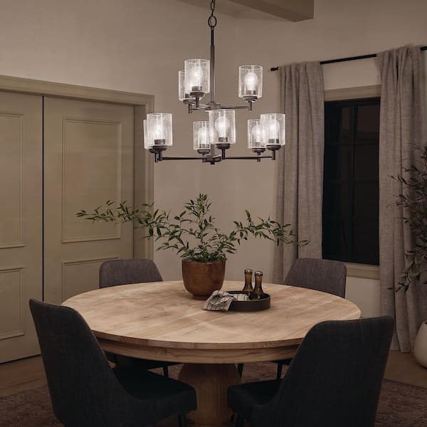 Kichler Winslow 8-Light Black Modern/Contemporary Chandelier