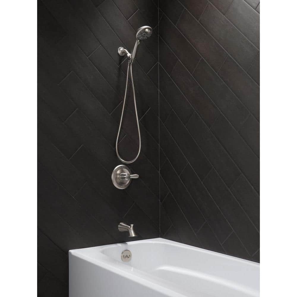 Modern Stainless Steel Wall Mounted Tub Spout with Diverter