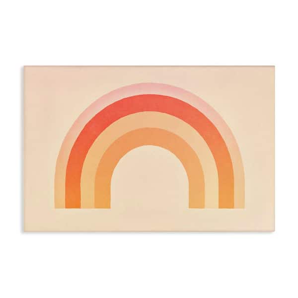 Stupell Industries Boho Rainbow with Gradient by Andrea Haase Unframed Abstract Graphic Art Print 24 in. x 36 in.