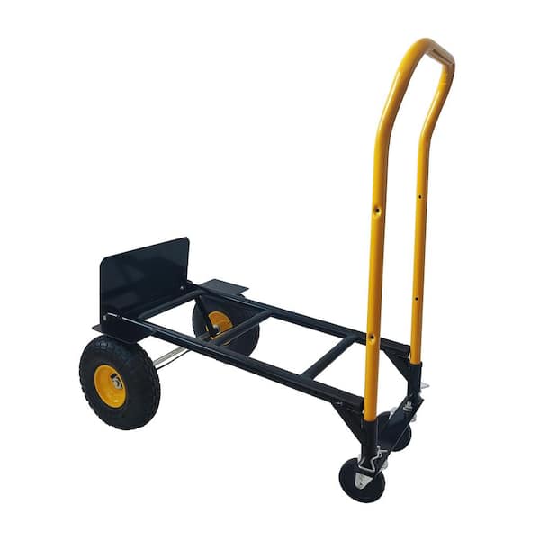 Otryad Push Cart with Swivel Wheels 330 Lbs Capacity Heavy Duty Platform Cart for Moving/Warehouse/Garden/Grocery, Serving Cart
