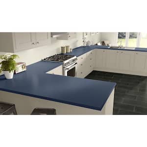 3 ft. x 10 ft. Laminate Sheet in Brittany Blue with Matte Finish
