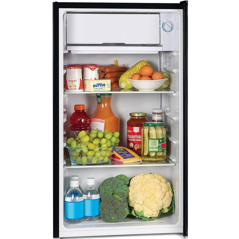 Igloo 3.2 Cu Ft Black Compact Refrigerator with Freezer