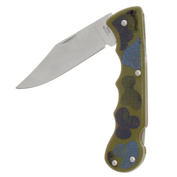 ZENPORT Folding Pocket Knife, Straight 4-Inch Blade, Box of 3