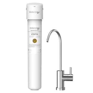 24000 Gal. 0.01 m Long Last Ultra Filtration Under Sink Water Filter System with Dedicated Faucet