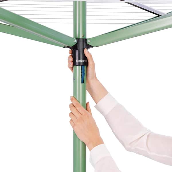 Brabantia 164 Retractable Outdoor Clothesline + Spike - Leaf Green 290367 - The Home