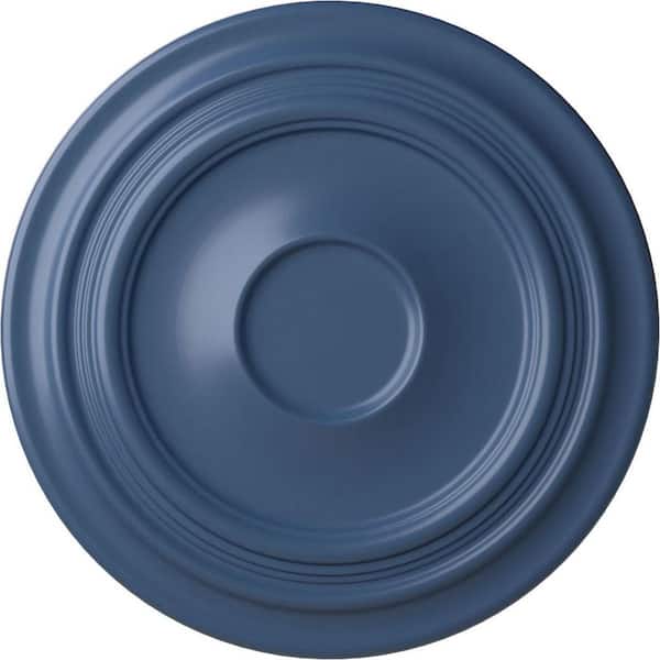 Ekena Millwork 24-3/8" x 1-1/2" Traditional Urethane Ceiling Medallion (Fits Canopies upto 5-1/2"), Hand-Painted Americana