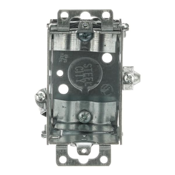 Steel City 1-Gang 2-1/2 in. D Old Work Metal Electrical Box